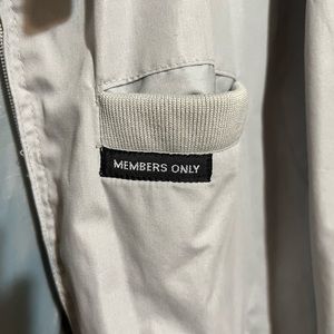 Light gray members only jacket